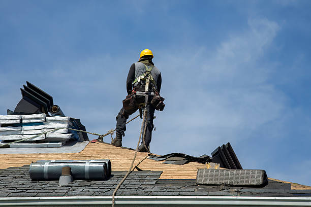 Professional Roof Replacement technician working in Wharton, OH